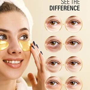 Maskiss 30-Pairs 24K Gold Under Eye Patches, Eye Mask, Eye Patches for Puffy Eyes, Eye Masks for Dark Circles and Puffiness, Collagen Skin Care Products - Image 5