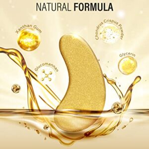 Maskiss 30-Pairs 24K Gold Under Eye Patches, Eye Mask, Eye Patches for Puffy Eyes, Eye Masks for Dark Circles and Puffiness, Collagen Skin Care Products - Image 6