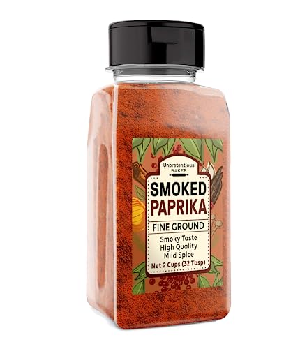 Unpretentious Smoked Paprika (2 Cups), Ground Spice Made from Dried Red Chile Peppers, Strong & Smoked Flavor