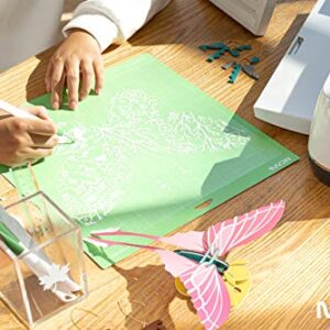Nicapa 12x12 inch Standard Grip Cutting Mat for Cricut Maker 3/Maker/Explore 3/Air 2/Air/One (3 Pack) Standard Adhesive Sticky Green Quilting Replacement Cut Mats - Image 4