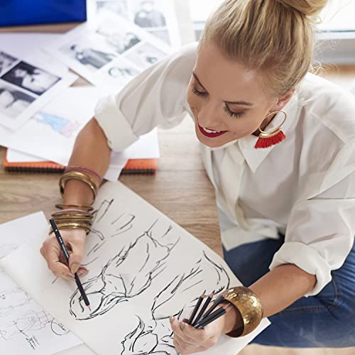 MARTCOLOR Drawing Sketching Pencils Set, 12 Pack Graphite Pencils(14B - 2H), Ideal for Drawing Art, Sketching, Shading, Artist Pencils for Artist Adults Kids Beginner - Image 2