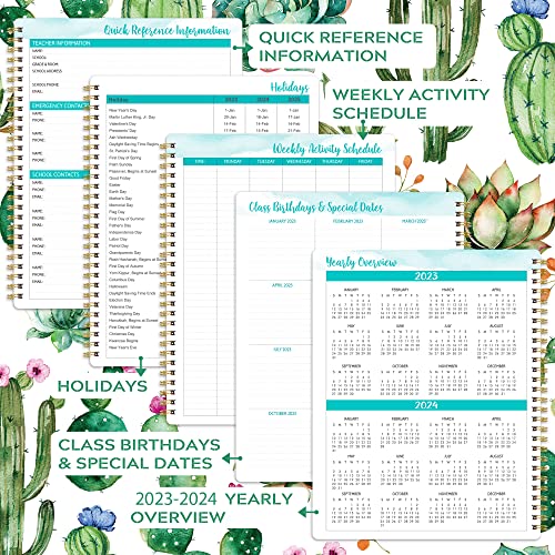 2023-2024 Teacher Planner - Lesson Planner 2023-2024 from July 2023 - June 2024, 8'' x 10'', Lesson Plan Book, Weekly & Monthly Lesson Planner with Quotes - Image 4